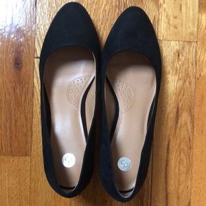 BLACK SUEDE LIKE PUMP